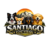 Logo for Santiago Elite Kennel featuring Border Collie, Chihuahua, Dachshund, and Golden Retriever dogs above the Santiago Elite Kennel name.